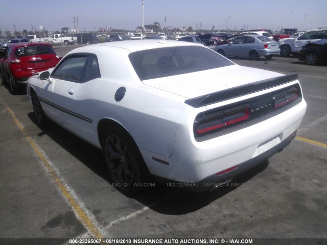 2C3CDZAG8HH598481 - 2017 DODGE CHALLENGER SXT WHITE photo 3