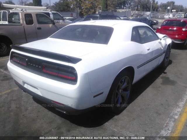 2C3CDZAG8HH598481 - 2017 DODGE CHALLENGER SXT WHITE photo 4