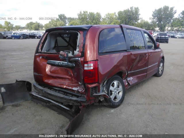 2D8HN54P38R742873 - 2008 DODGE GRAND CARAVAN SXT ORANGE photo 4