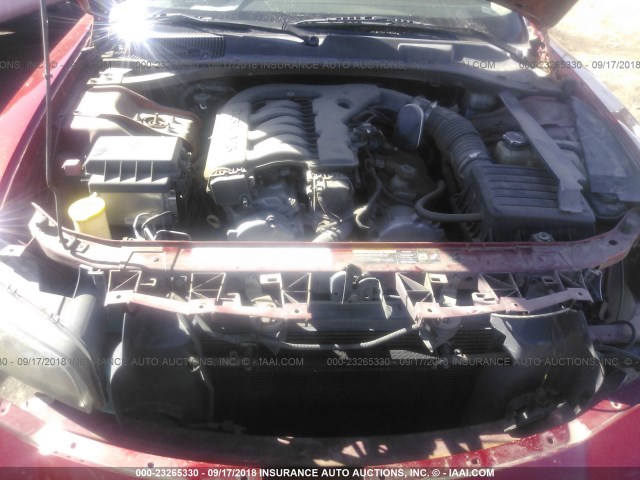 2B3KA43G36H317203 - 2006 DODGE CHARGER SE/SXT RED photo 10