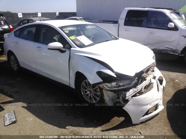 1FA6P0G77F5106763 - 2015 FORD FUSION S WHITE photo 1