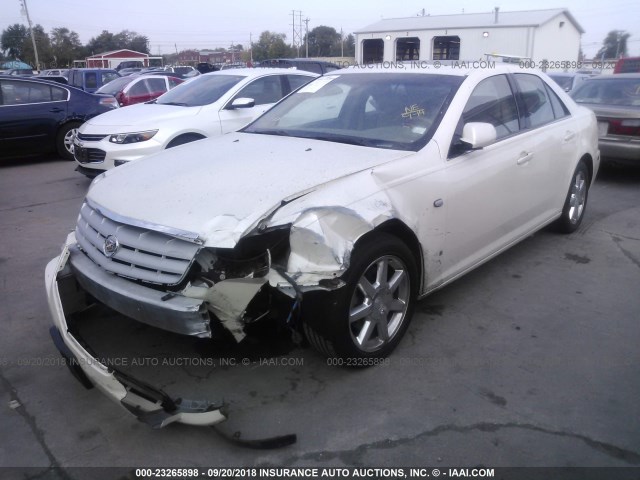 1G6DW677960217936 - 2006 CADILLAC STS WHITE photo 2