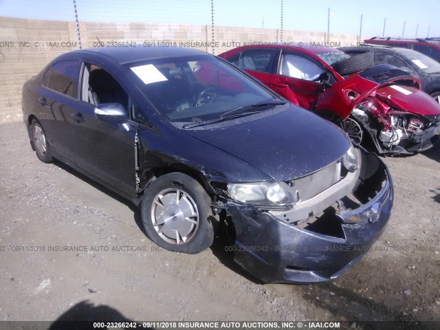 JHMFA3F24AS004137 - 2010 HONDA CIVIC HYBRID GRAY photo 1