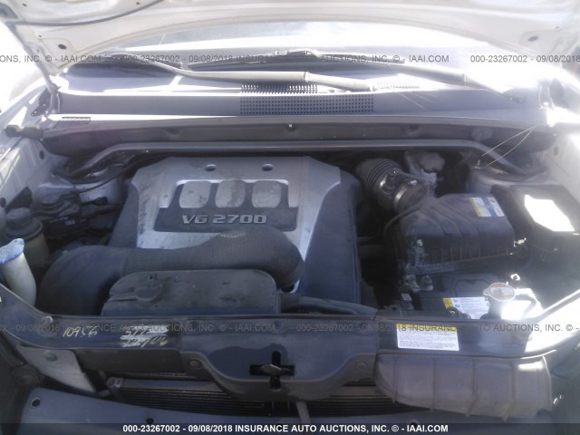 KM8JN72D46U375658 - 2006 HYUNDAI TUCSON GLS/LIMITED 银色 照片 10