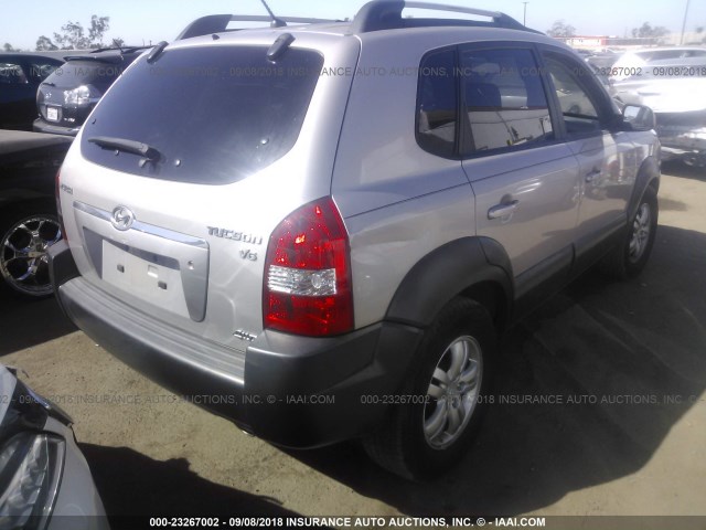 KM8JN72D46U375658 - 2006 HYUNDAI TUCSON GLS/LIMITED 银色 照片 4