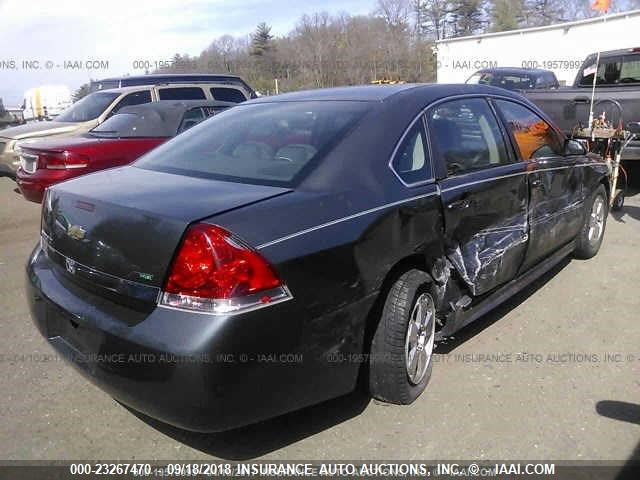 2G1WB5EK6A1236145 - 2010 CHEVROLET IMPALA SS LT BLACK photo 4