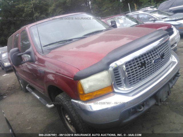 1FMNU41S6YEA26064 - 2000 FORD EXCURSION XLT RED photo 1