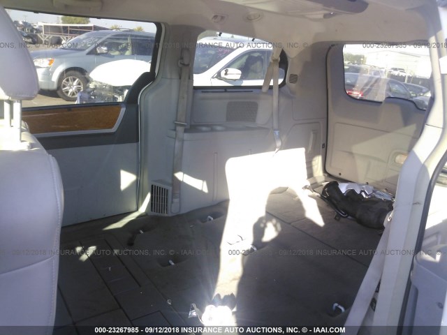 2A8HR64X08R615192 - 2008 CHRYSLER TOWN & COUNTRY LIMITED WHITE photo 8