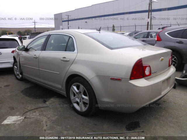 1G1ZB5E13BF388124 - 2011 CHEVROLET MALIBU LS 棕色 照片 3