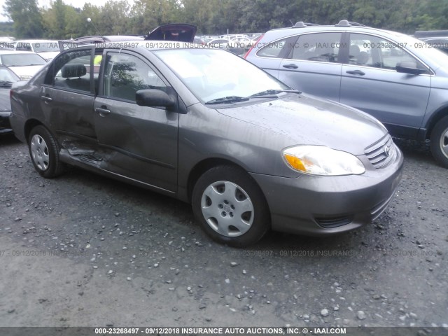 2T1BR32E83C104285 - 2003 TOYOTA COROLLA CE/LE/S GRAY photo 1