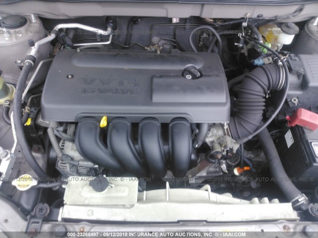 2T1BR32E83C104285 - 2003 TOYOTA COROLLA CE/LE/S GRAY photo 10