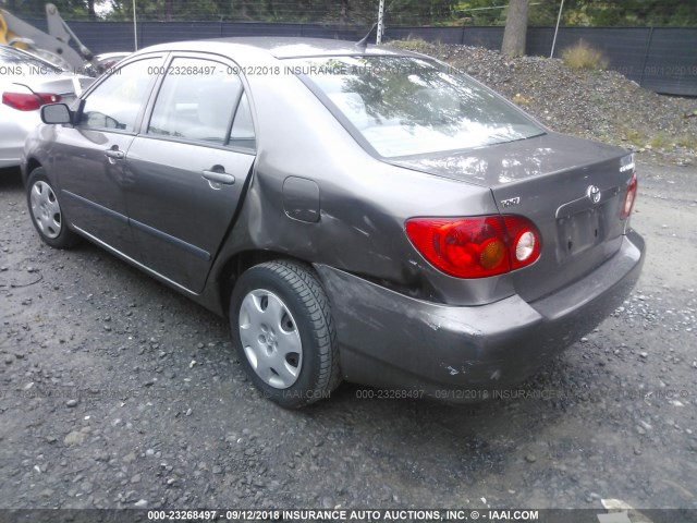 2T1BR32E83C104285 - 2003 TOYOTA COROLLA CE/LE/S GRAY photo 3