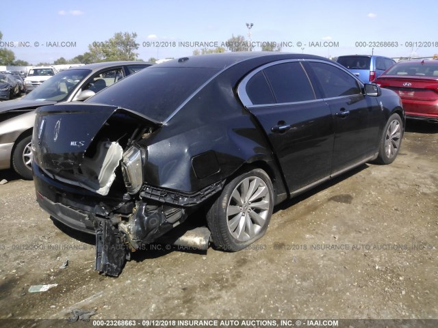 1LNHL9DKXEG600321 - 2014 LINCOLN MKS BLACK photo 4