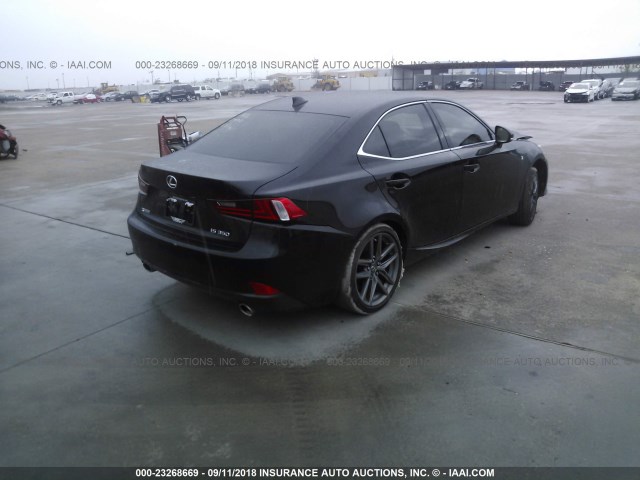 JTHBE1D29F5021970 - 2015 LEXUS IS 350 BLACK photo 4