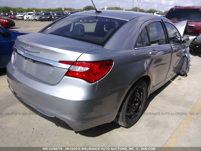 1C3CCBAB0EN205364 - 2014 CHRYSLER 200 LX SILVER photo 4