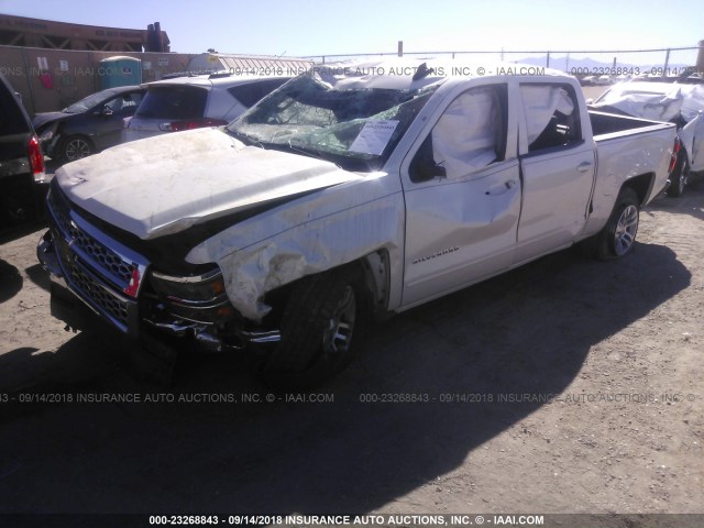 3GCPCREC3FG124135 - 2015 CHEVROLET SILVERADO C1500 LT WHITE photo 2