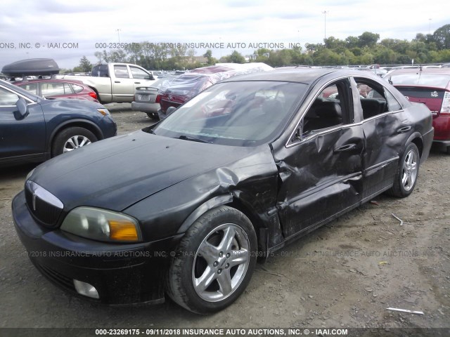 1LNHM87A42Y607104 - 2002 LINCOLN LS BLACK photo 2