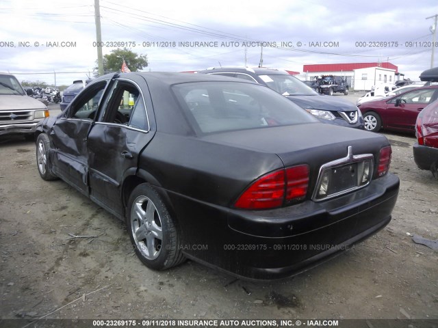 1LNHM87A42Y607104 - 2002 LINCOLN LS BLACK photo 3