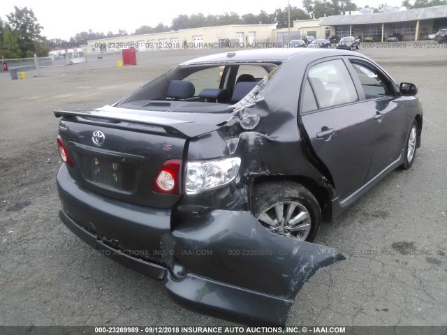 1NXBU4EE9AZ356896 - 2010 TOYOTA COROLLA S/LE/XLE GRAY photo 4