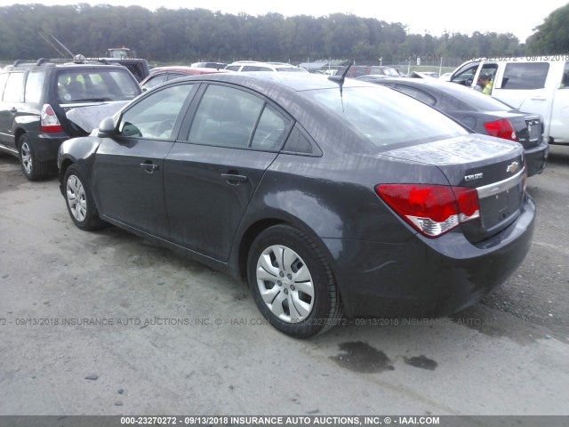 1G1PA5SH2E7478889 - 2014 CHEVROLET CRUZE LS GRAY photo 3