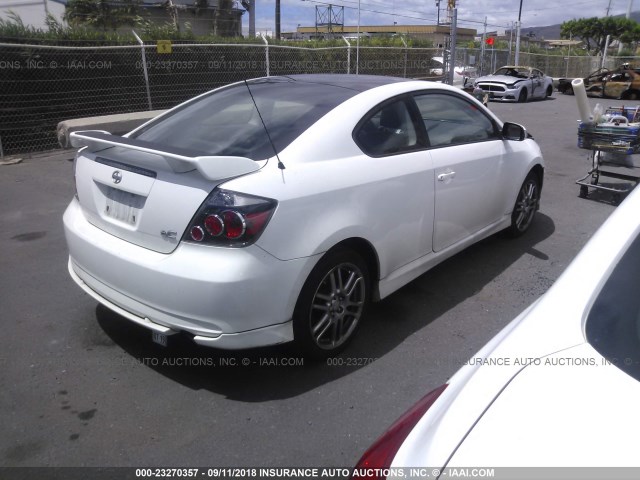 JTKDE167690278372 - 2009 TOYOTA SCION TC 白色 照片 4
