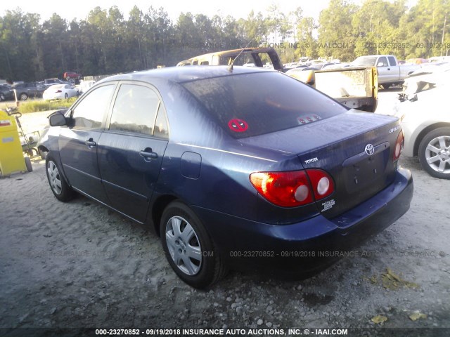 1NXBR32E16Z738444 - 2006 TOYOTA COROLLA CE/LE/S BLUE photo 3