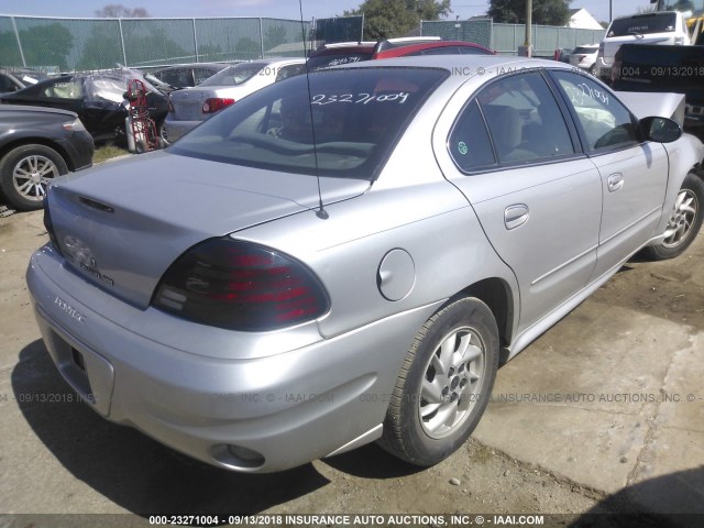 1G2NE52F54M572318 - 2004 PONTIAC GRAND AM SE SILVER photo 4