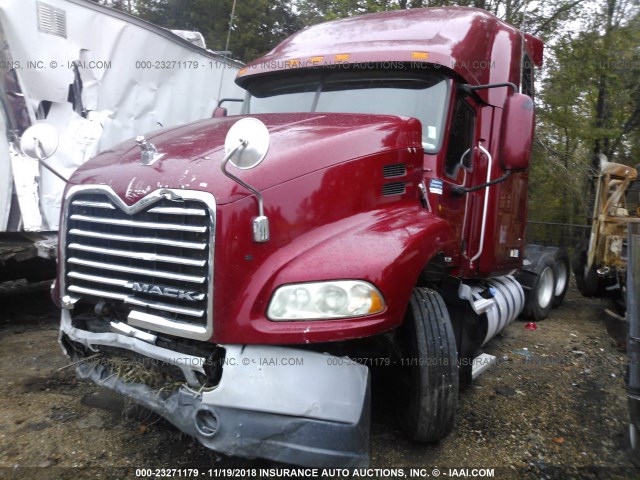 1M1AW07Y1CM021001 - 2012 MACK CXU613 CXU600 RED photo 2