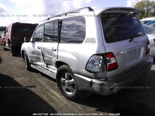 JTEHT05J462097210 - 2006 TOYOTA LAND CRUISER  SILVER photo 3