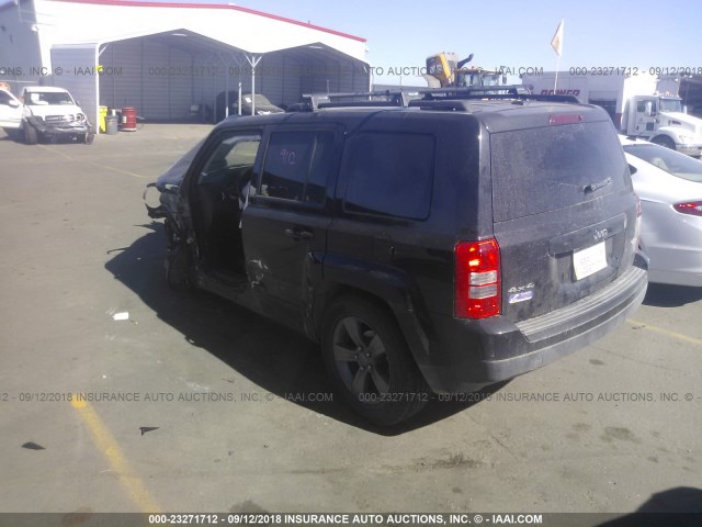 1C4NJRFB5FD143382 - 2015 JEEP PATRIOT LATITUDE BLACK photo 3