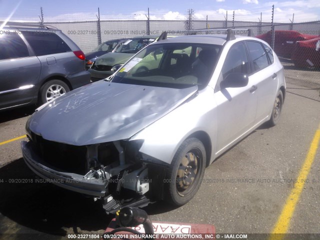 JF1GH61608G834162 - 2008 SUBARU IMPREZA 2.5I SILVER photo 2