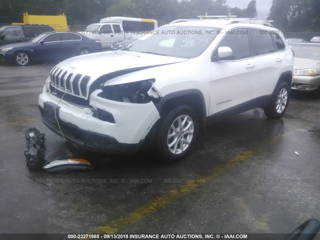 1C4PJMCBXFW776433 - 2015 JEEP CHEROKEE LATITUDE WHITE photo 2