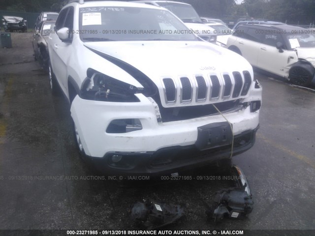 1C4PJMCBXFW776433 - 2015 JEEP CHEROKEE LATITUDE WHITE photo 6