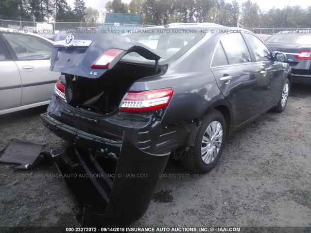 4T1BF3EK0AU032150 - 2010 TOYOTA CAMRY SE/LE/XLE GRAY photo 4