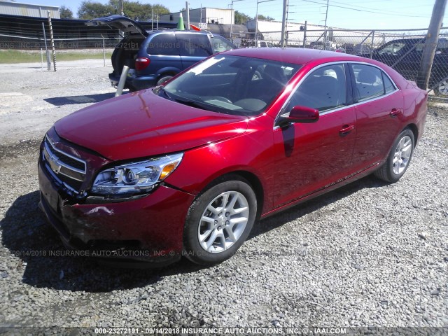 1G11D5RR8DF114444 - 2013 CHEVROLET MALIBU 1LT BURGUNDY photo 2