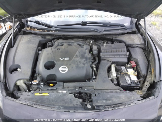 1N4AA5AP8AC850460 - 2010 NISSAN MAXIMA S/SV PURPLE photo 10