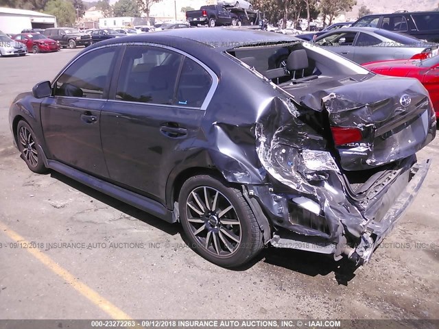 4S3BMDF64A2239489 - 2010 SUBARU LEGACY 3.6R PREMIUM GRAY photo 3