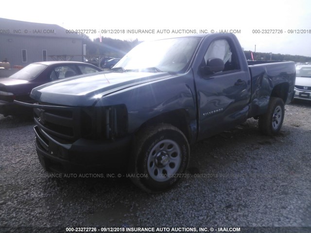 1GCNCPEX7BZ347223 - 2011 CHEVROLET SILVERADO C1500 BLUE photo 2