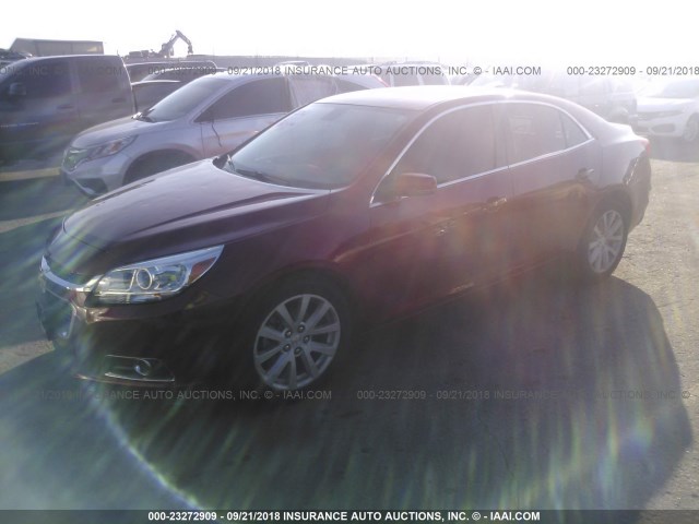 1G11E5SL0EF149984 - 2014 CHEVROLET MALIBU 2LT RED photo 2