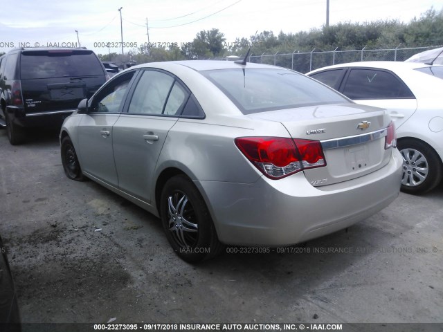 1G1PA5SH0E7131965 - 2014 CHEVROLET CRUZE LS GRAY photo 3