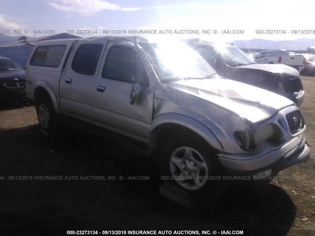 5TEHN72N31Z875211 - 2001 TOYOTA TACOMA DOUBLE CAB 银色 照片 1