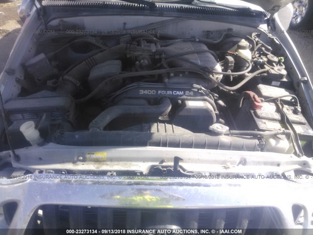 5TEHN72N31Z875211 - 2001 TOYOTA TACOMA DOUBLE CAB 银色 照片 10