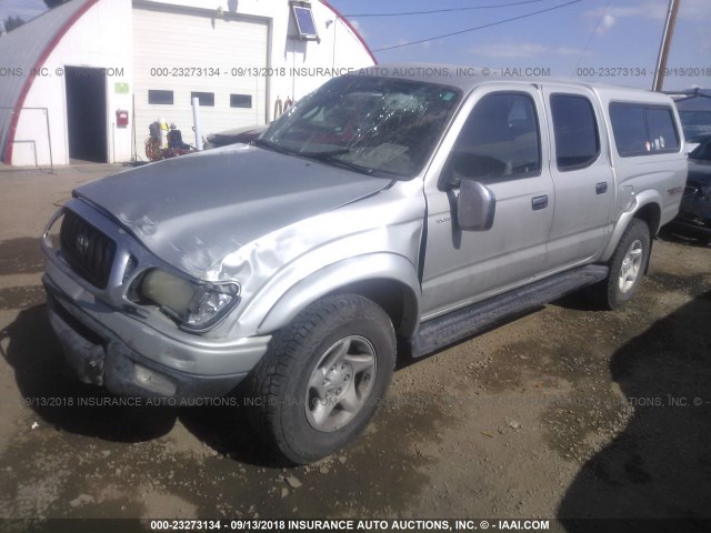 5TEHN72N31Z875211 - 2001 TOYOTA TACOMA DOUBLE CAB 银色 照片 2