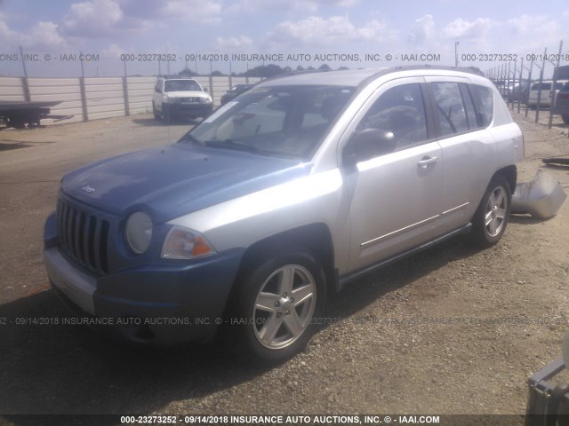 1J4NT4FB2AD654113 - 2010 JEEP COMPASS SPORT SILVER photo 2