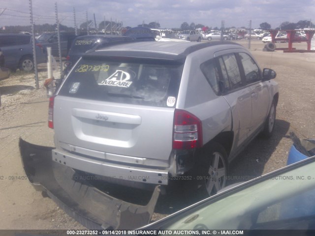 1J4NT4FB2AD654113 - 2010 JEEP COMPASS SPORT SILVER photo 4