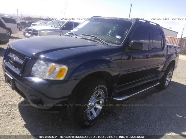 1FMZU67K64UC13499 - 2004 FORD EXPLORER SPORT TR  BLUE photo 2