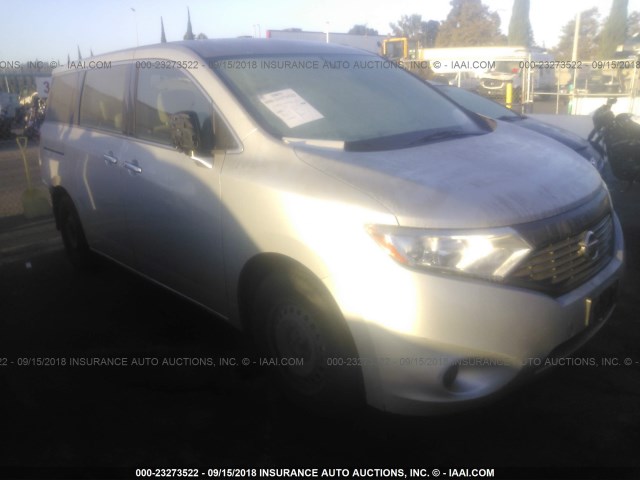 JN8AE2KPXE9106720 - 2014 NISSAN QUEST S/SV/SL/LE SILVER photo 1