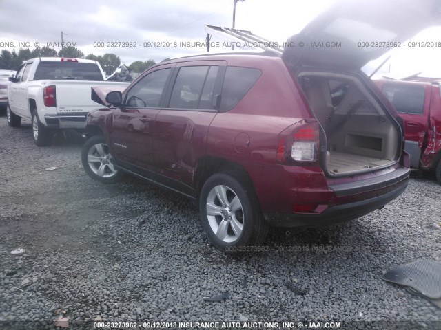 1C4NJCBB3ED606797 - 2014 JEEP COMPASS SPORT RED photo 3