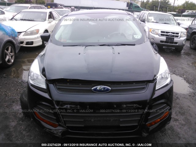 1FMCU0F7XGUB78518 - 2016 FORD ESCAPE S BLACK photo 6