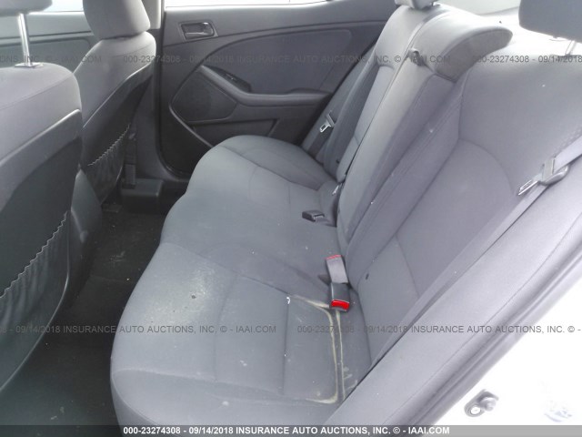 KNAGM4A77F5651821 - 2015 KIA OPTIMA LX WHITE photo 8